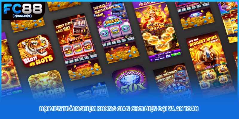 Hội viên trải nghiệm không gian chơi hiện đại và an toàn