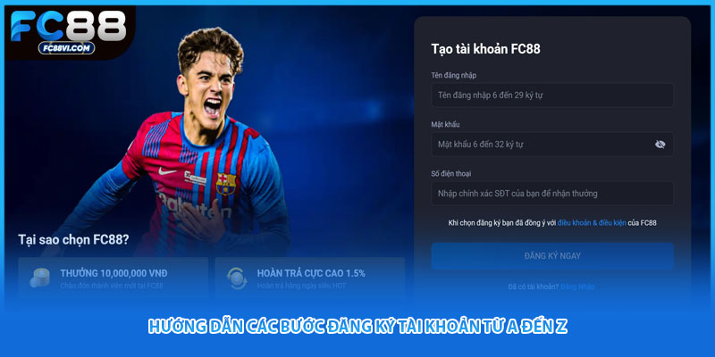 Hướng dẫn các bước đăng ký tài khoản từ A đến Z