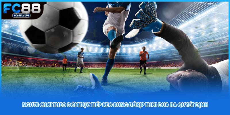 Người chơi theo dõi trực tiếp kèo rung để kịp thời đưa ra quyết định